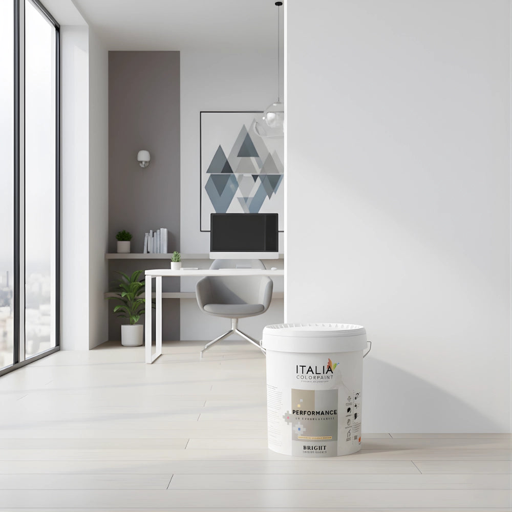 Performance bright smalto murale ecologico all acqua *** formato 5 lt, finitura satinata, confezione 1