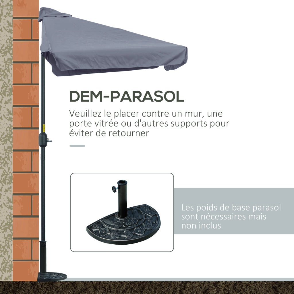 Tettoia da balcone ¨C zephmum ¨C grigio metallo 230x130x249 cm