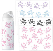 Sticker trasferibili per bicchieri e bottiglie - 4 colori - dimensioni 24,89 x 19,05 cm
