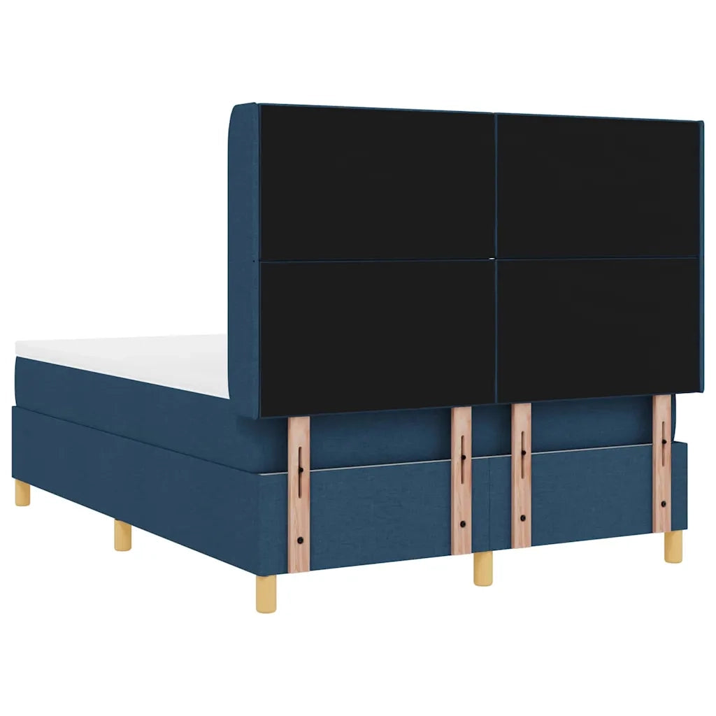 Letto a molle con materasso Blu 160 x 200 cm Tessuto 3341909