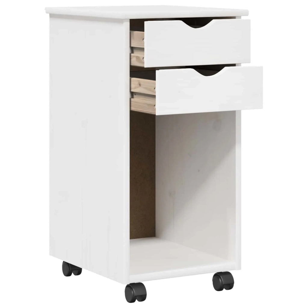 Set di Scrivania e Armadietto 2 pz Bianco 3438776