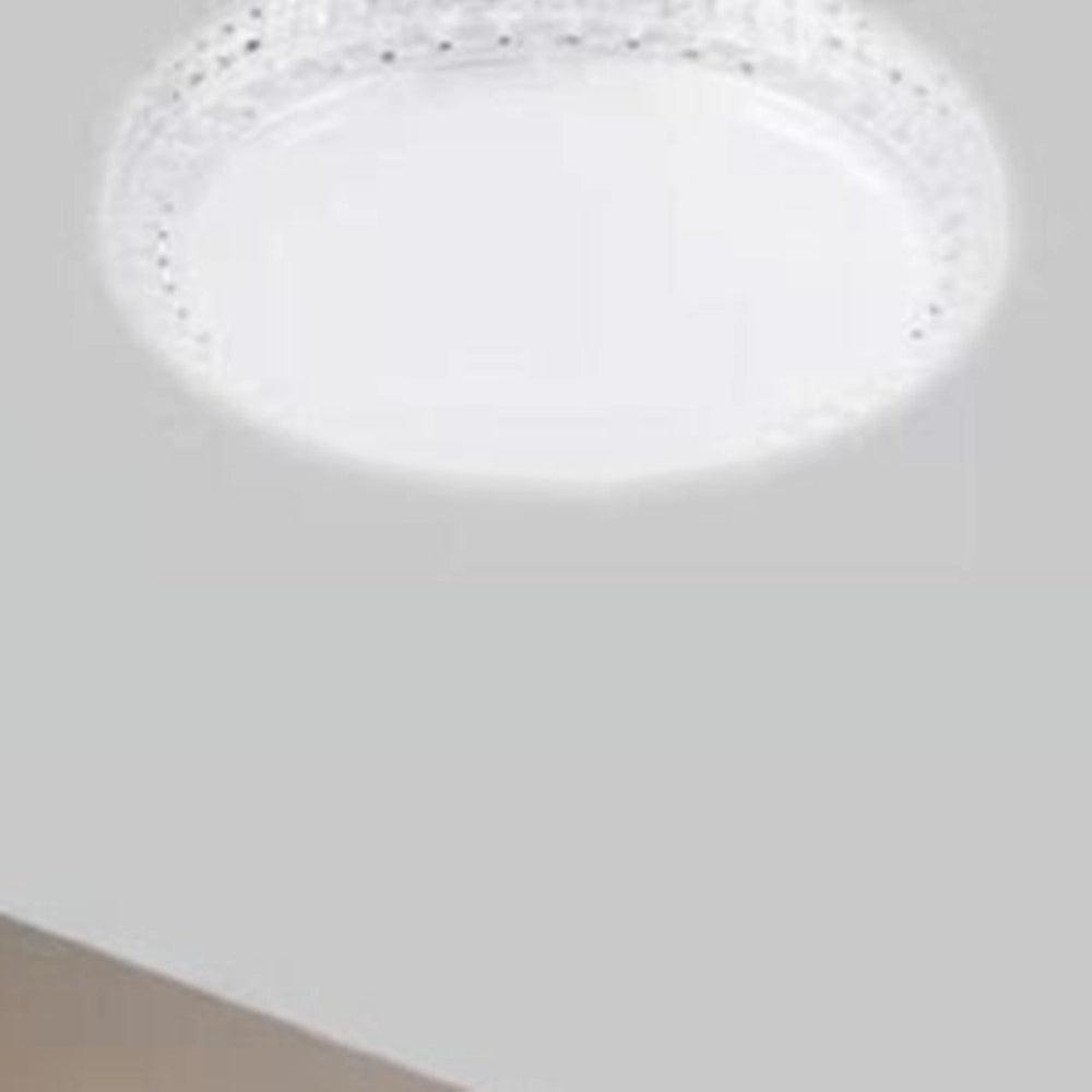 Trade Shop - Plafoniera Da Soffitto Interno 60w Bordo Cristalli Luce Fredda Fst-50a40339 49cm -