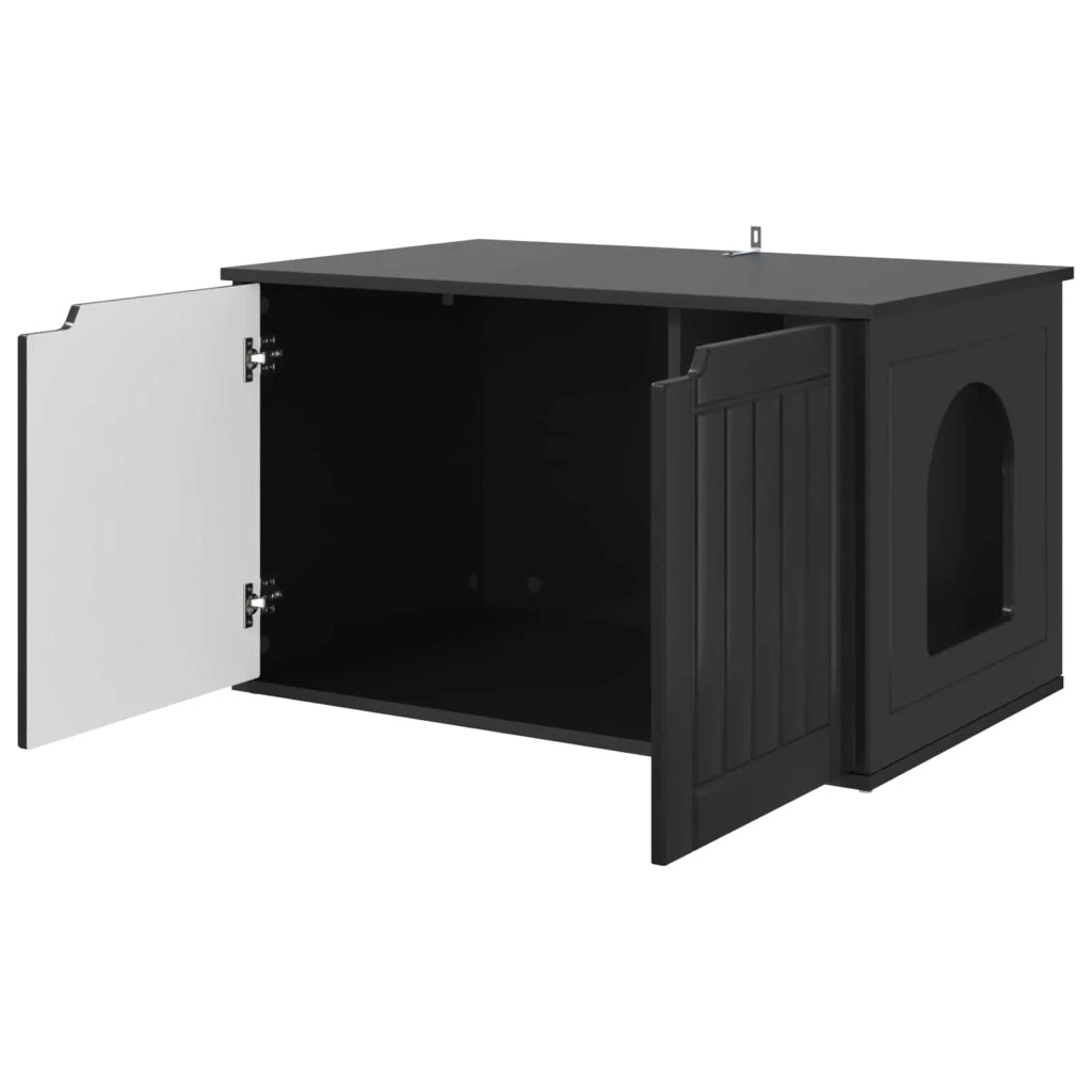 Casa per Gatti Nero 85 x 55 x 50,5 cm Legno multistrato