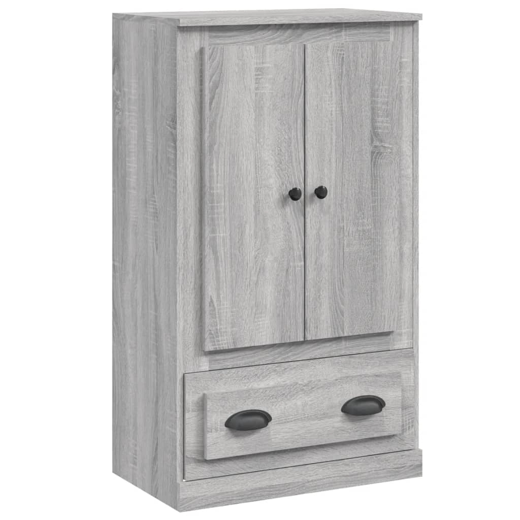 Buffet credenza cassettiera mobiletto mobile contenitore organizer cucina soggiorno salotto rovere Sonoma alto 60 x 35,5 x 103,5 cm legno ingegnerizzato grigio 02_0035379