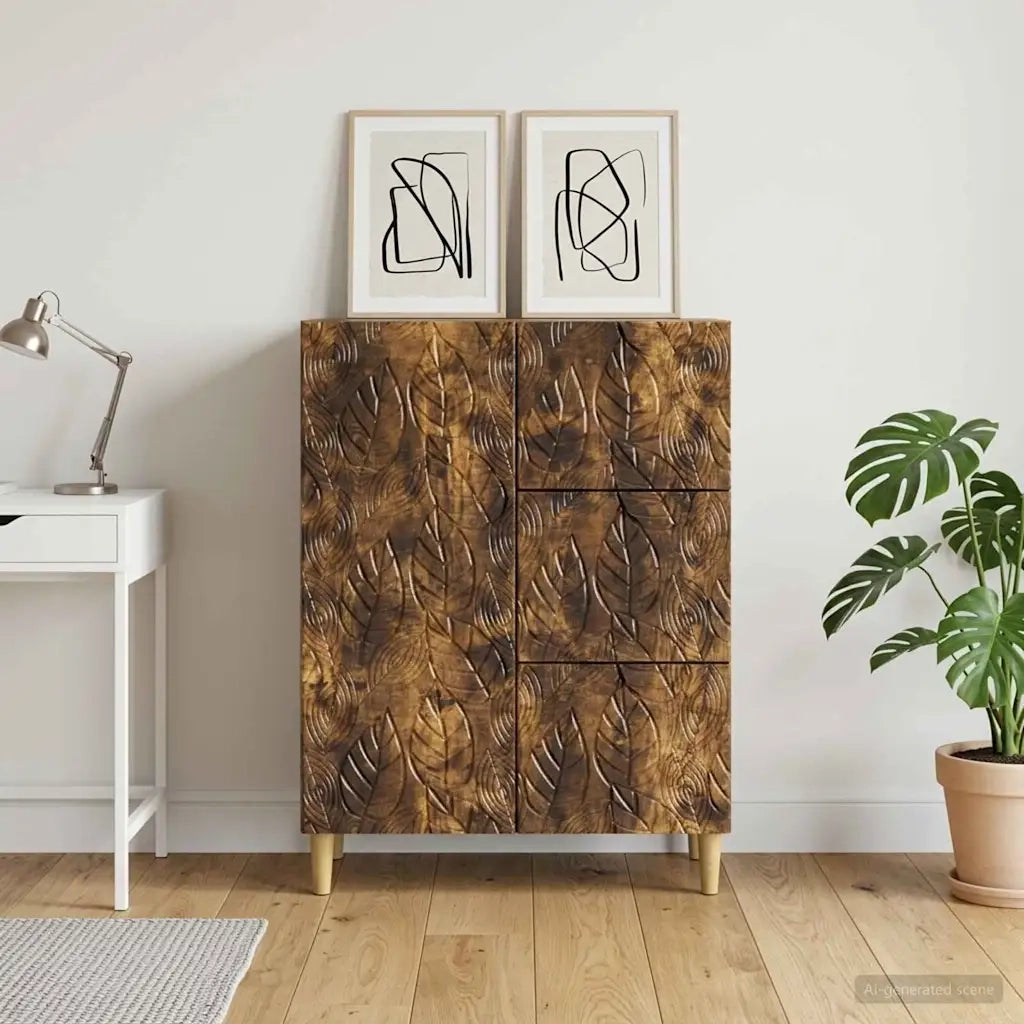 Credenza Rovere Fumo 66 x 34,5 x 90 cm Legno ingegnerizzato 895090
