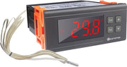 Termostato digitale 30A 220V con relè -30℃~300℃ e sensore sonde per impianti di riscaldamento raffreddamento serre terrari.