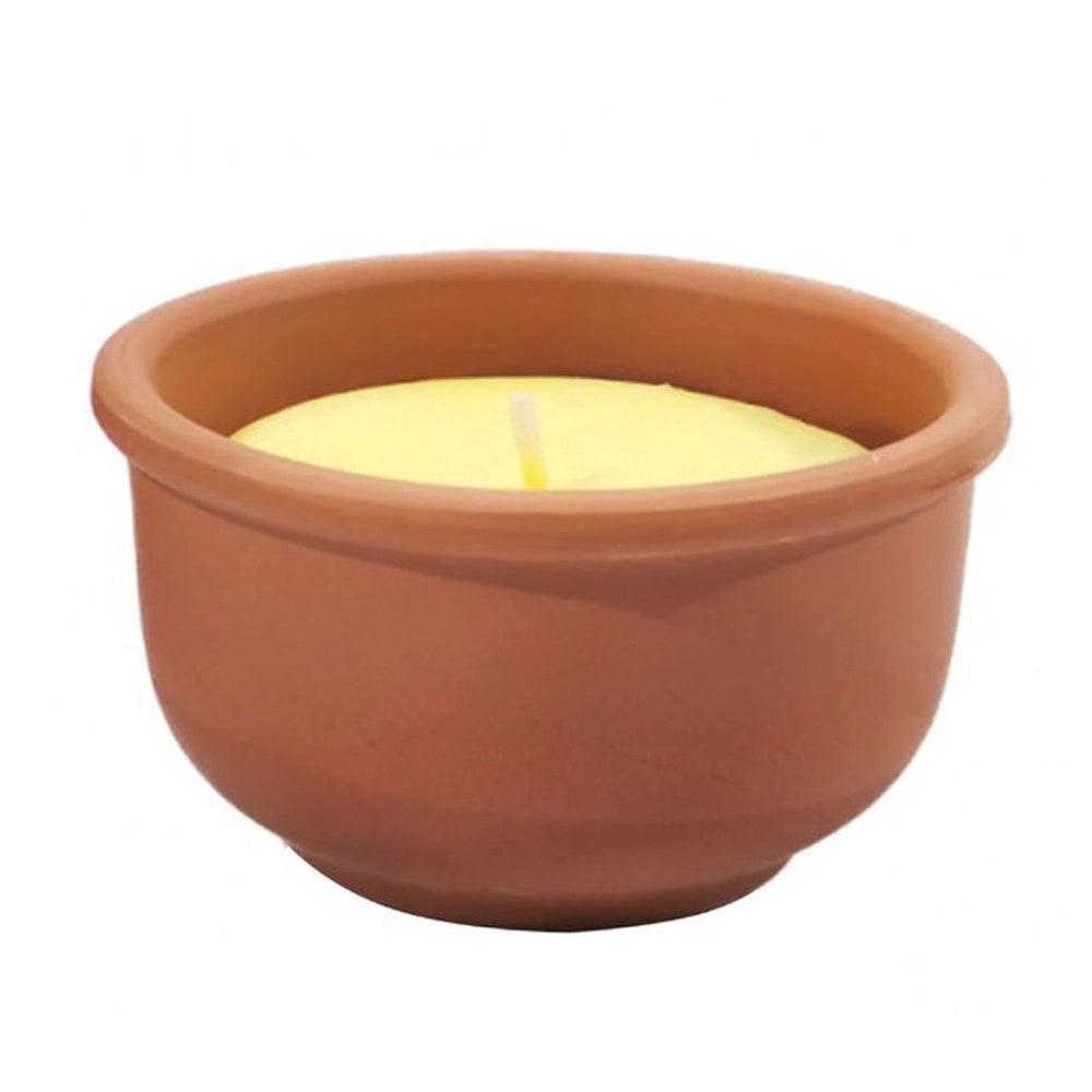 Trade Shop - Set 44pz Candela Citronella Vasetti In Terracotta Repellente Per Zanzare Da 80gr. 617968 -