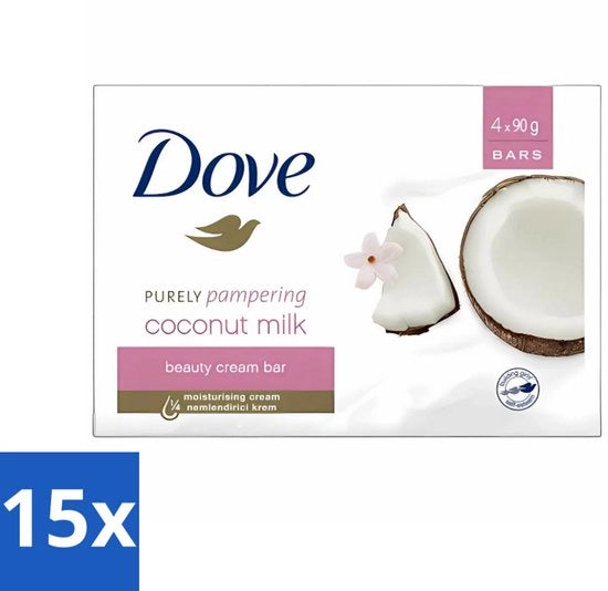 15 x Sapone - Puramente Rilassante - Cocco - Dolce e Curativo - 4 x 100 g - Sapone - Cocco - Giglio - Lavaggio - Mani