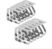 Tapparella, 12 pezzi, Tapparella, Tapparella, acciaio inossidabile, Tapparella, Tapparella sostenitore, Tapparella sostenitore (7cm x 8cm) per spessore 3-5cm