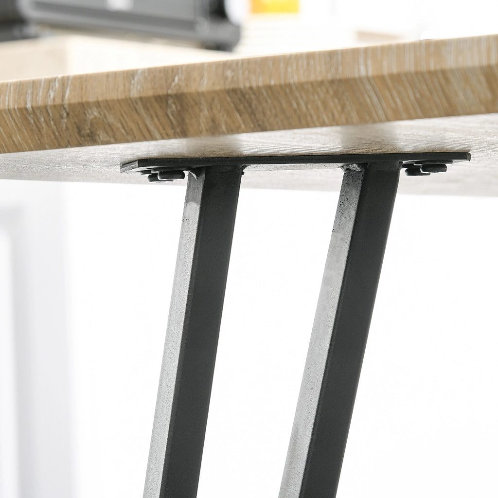 Tavolo da pranzo industriale allungabile ¨C Xylo ¨C Legno effetto quercia chiara 120x60x75