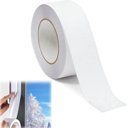 Tappo di sigillatura adesivo 40 m x 5 cm - Sigillatura per finestre - Tappo di sigillatura per giunti - Striscia di sigillatura in PVC - Nastro adesivo impermeabile - Tappo di sigillatura per cucina - Bagno - WC - Soffitto - Bianco .