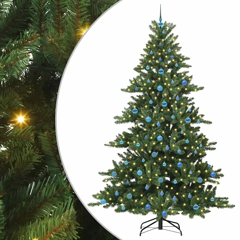 Albero di Natale Artificiale con Rami Pieghevoli Verde 240 cm 3397699