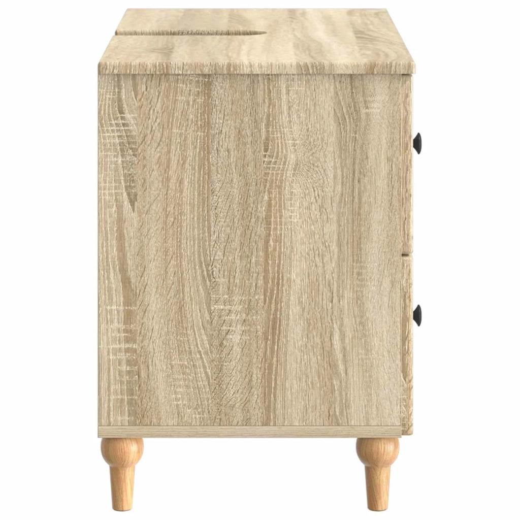 Armadio per Lavabo da Bagno ALKMAAR Rovere Sonoma 896137