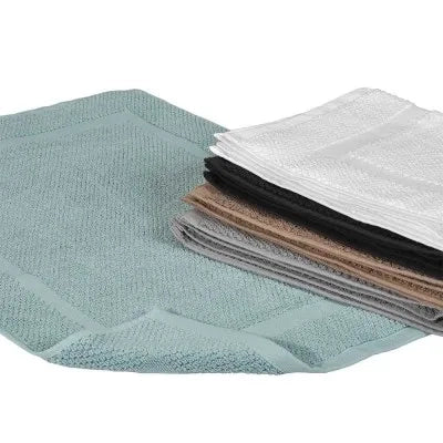 Tappeto scendi doccia 100% cotone verde acqua 45x64 cm