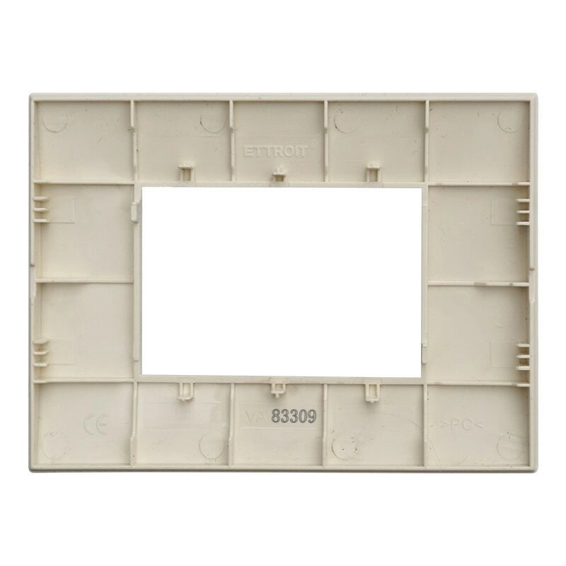 Placca Plastica Serie Venus 3P Colore Sabbia Compatibile Con Vimar Arke