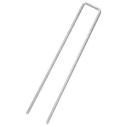 Picchetti da Terra a Forma di U 25 pz 20x3,5 cm Acciaio Zincato 4009365