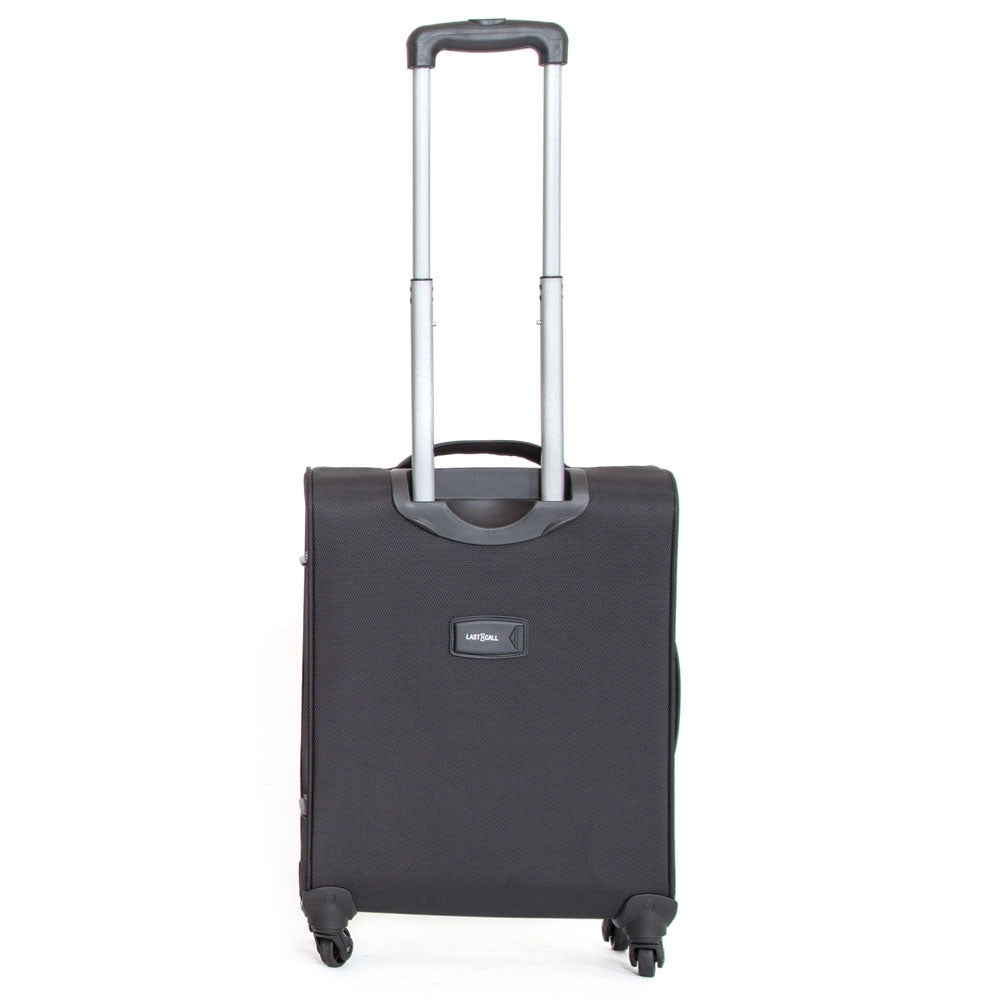 Trolley Valigia Morbida Bagaglio a Mano in Poliestere 4 Ruote Ravizzoni Matisse Nero
