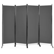 Paravento pieghevole a 4 ante 220 x 51 x 173 cm pratico divisorio di design per un'atmosfera accogliente grigio ferro 20_0013042