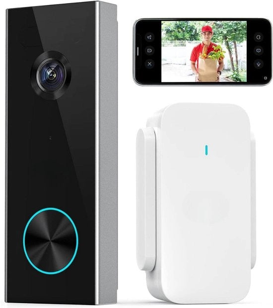 Video interfono senza abbonamento - Interfono con camera - Interfono video wireless - Sicurezza della casa - Interfono con app - Interfono intelligente - Nessi costi mensili - Camera di sicurezza - Interfono WiFi - Per smartphone e tablet