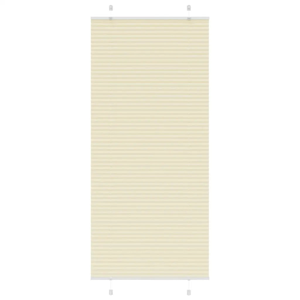 Tenda Plissettata Crema 90x200 cm Larghezza Tessuto 89,4 cm