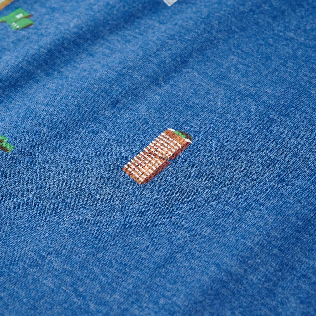 Maglietta da Bambino Blu Scuro MÃ©lange 104