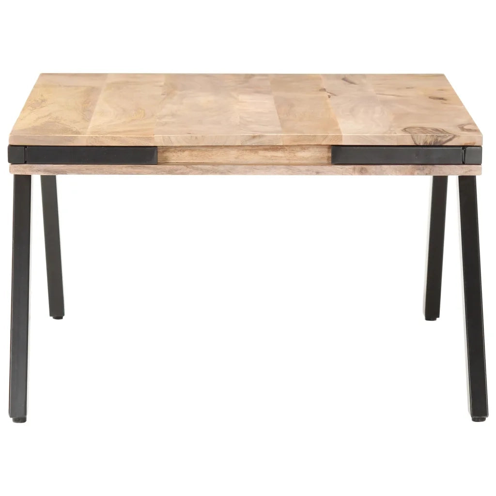 Tavolino da CaffÃ¨ 114x65x40 cm in Legno Massello di Mango