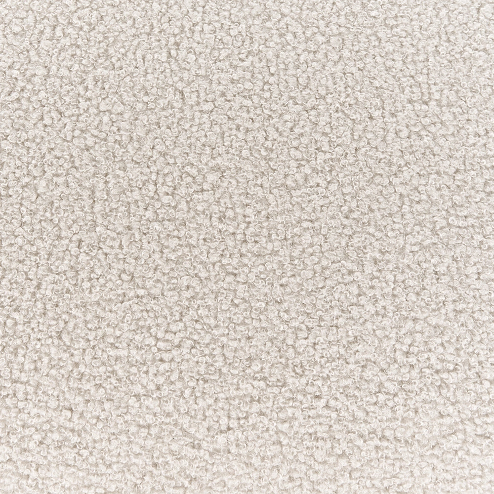 Divano angolare sinistro Rivestimento bouclé beige Gambe in legno di pino 3 posti Soggiorno