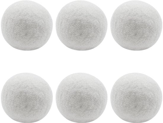 Palline per asciugatura a maglia di lana - Riduzione del tempo di asciugatura - Rinnovabile e naturale - Profumate con oli essenziali - Addolcitori per bucato - Per abbigliamento