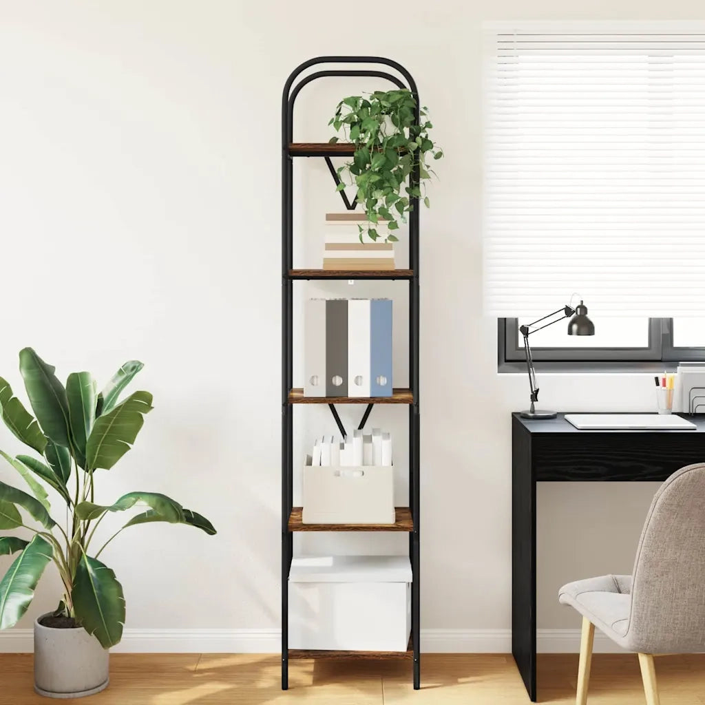 Libreria Rovere fumé 40 x 30 x 183 cm Legno multistrato 879871
