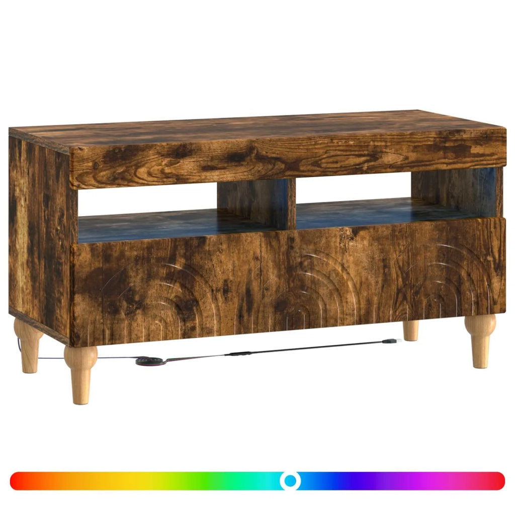 Mobile TV LED Rovere Fumo Legno ingegnerizzato 896340