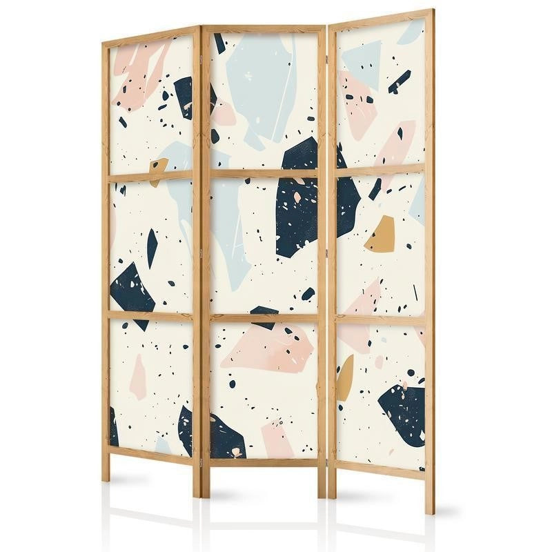 Paravento giapponese - Terrazzo with Large - Scaled Stones in Muted Colors Larghezza x Altezza Decor: 135x172