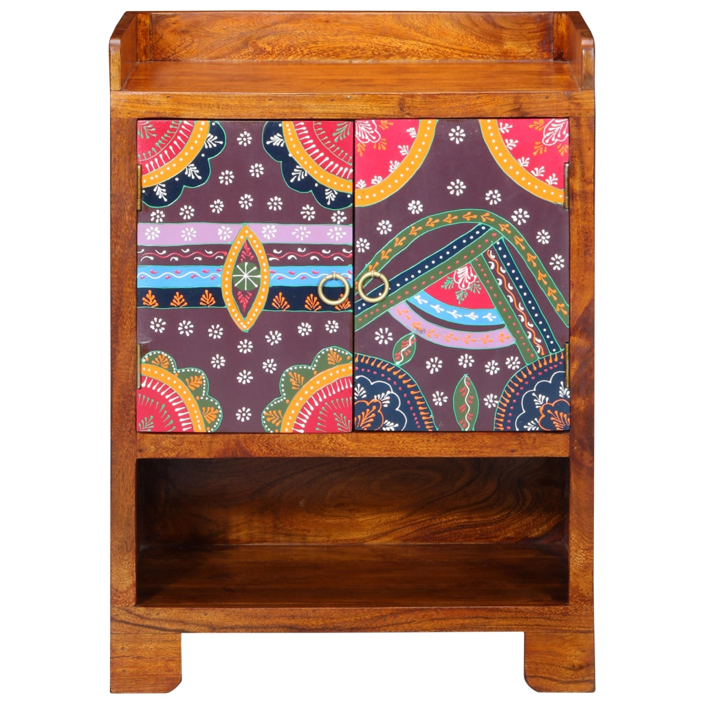 Cabinet per scarpe 55x35x75 cm in legno massello di acacia