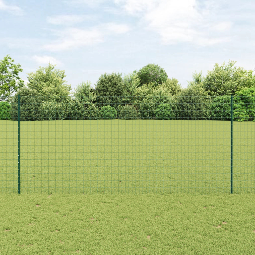 Pali per Recinto 5 pcs U-Channel Verde 140 cm Acciaio
