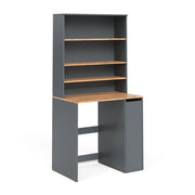 Armadio per lavatrice Viktor Antracite/Rovere dorato 93.6 x 88.2 cm 2 parti con ripiano Vicco
