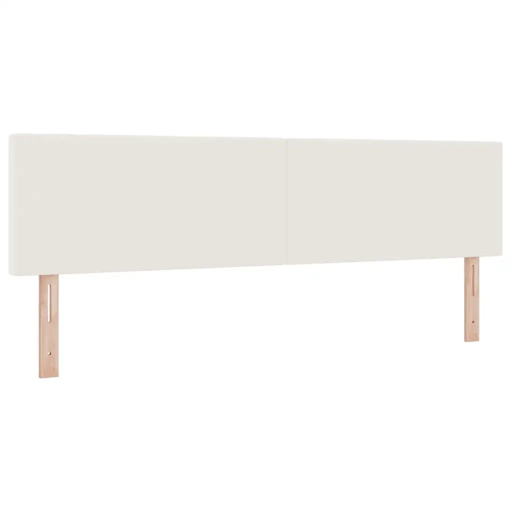 Letto a Sorgente LED con testiera Crema e Bianco 180 x 200 cm 3337613