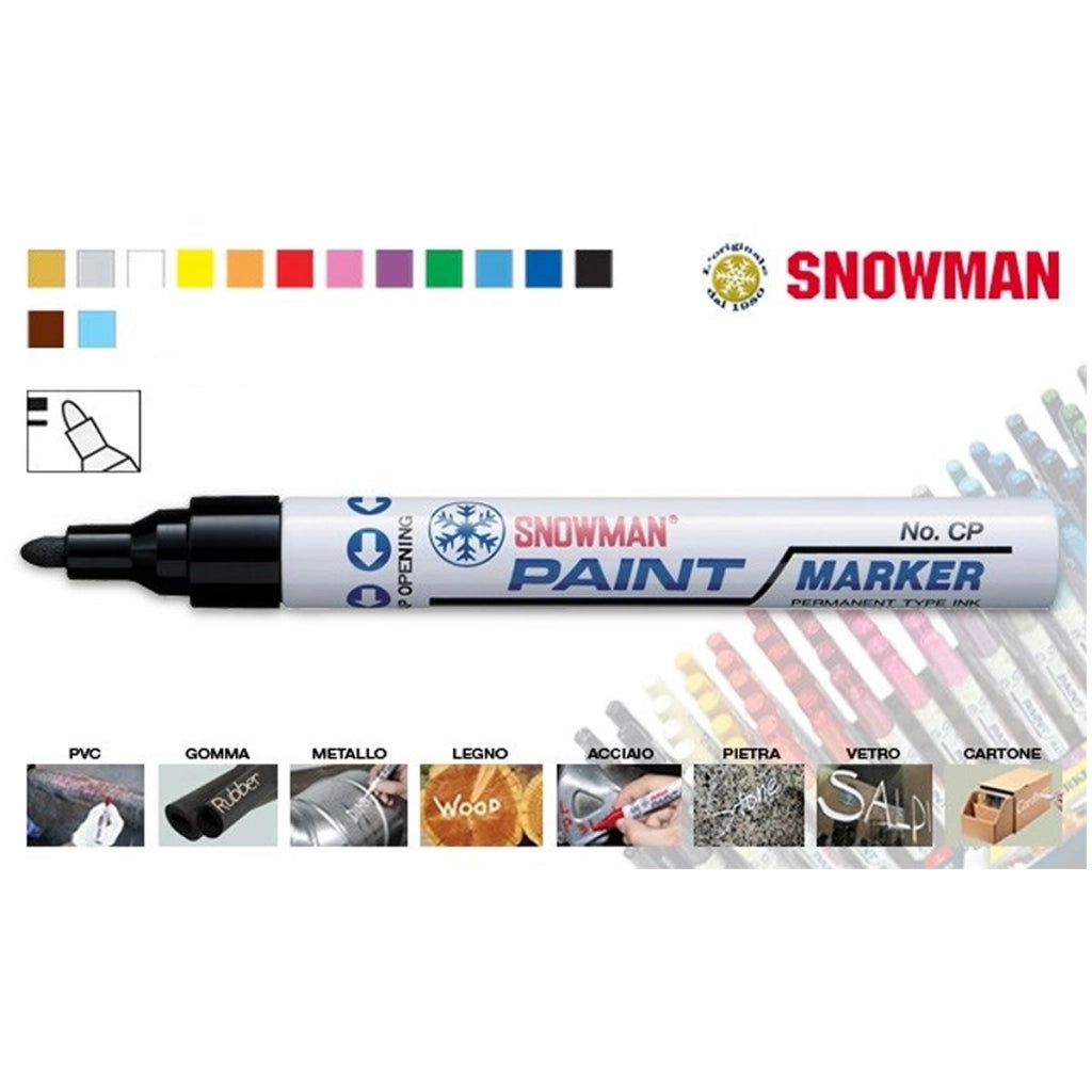 Pennarello smalto marcatore per metallo hf445 nero