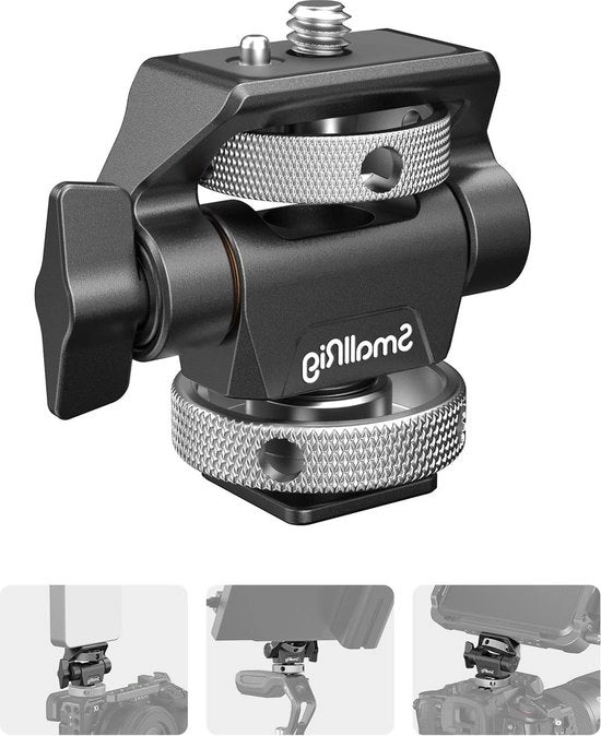 Sostegno monitor 360° Rotativo e 180° Inclinabile con Pennelli di Rilascio per Monitor 5" e 7" - 2905B