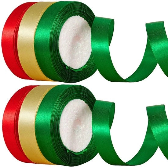 Decorazione con Fili di Poliestere - 6 Rulli - 20mm x 22m per Rollo - Decorazione per Feste e Matrimoni