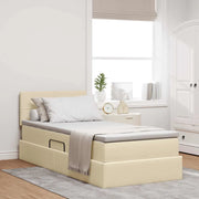 Letto con contenitore e materasso Crema 90 x 200 cm 3370486