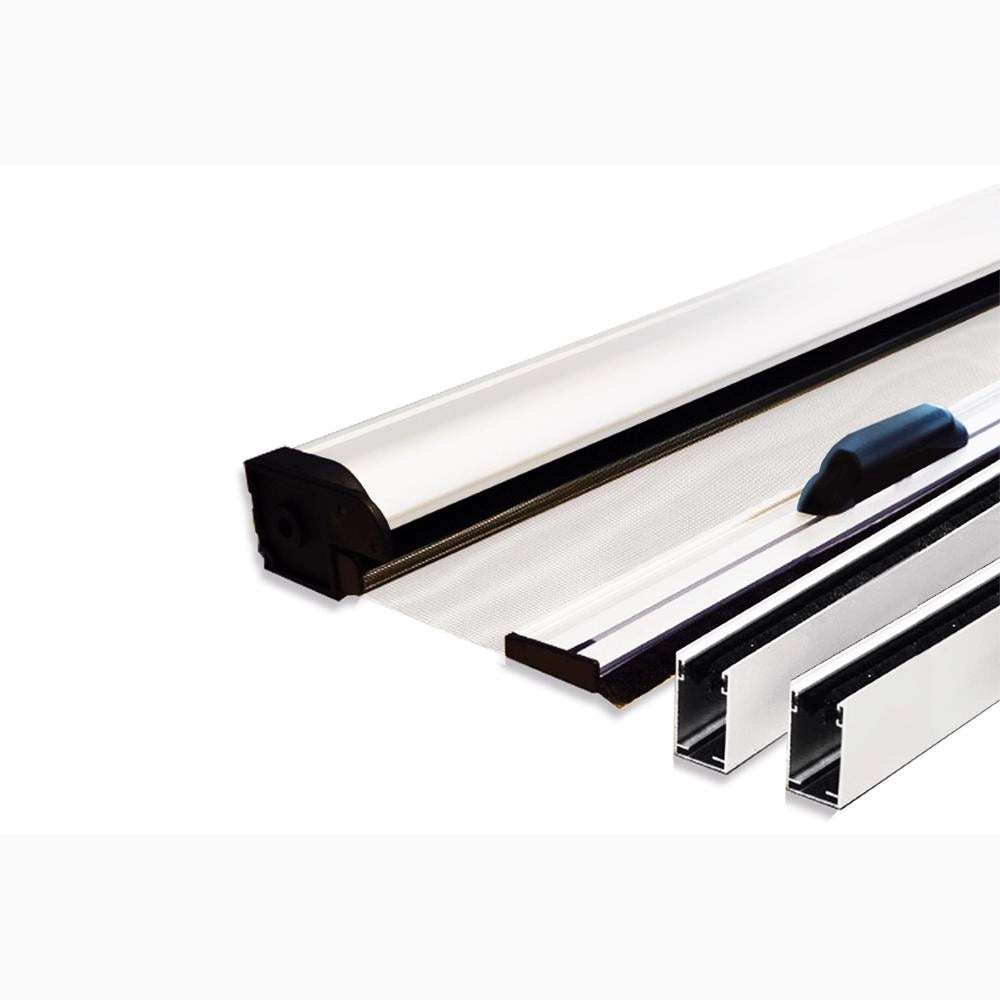 Zanzariera a Rullo Verticale in Fibra di Vetro Riducibile 120x250H cm Telaio Alluminio BIANCO