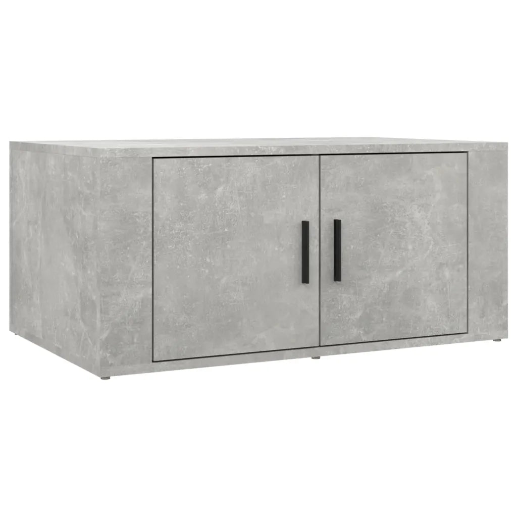 Tavolino salotto | Tavolino da caff¨¨ | Tavolino da Soggiorno Grigio Cemento 80x50x36 cm Legno Multistrato