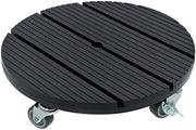 Rotolo per piante WPC resistente all'usura con portata di 80 kg per interni ed esterni (tono antracite a forma rotonda)