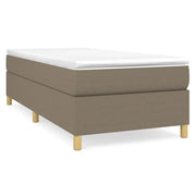 Letto singolo | Letto per adulti | Struttura Letto a Rete a Molle Tortora 90x200 cm Tessuto
