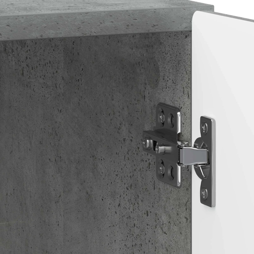 Armadio da Notte 2 pcs Grigio Cemento 43 x 34,5 x 50 cm 895492