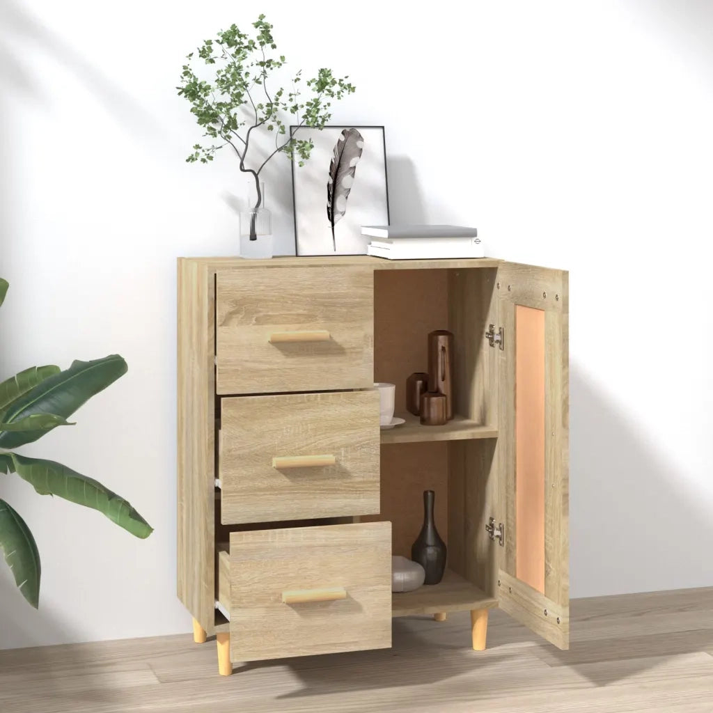 Credenza-Buffet-Armadio da cucina Rovere Sonoma 69,5x34x90 cm in Legno Multistrato 325214