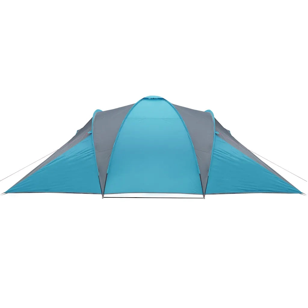 Tenda da Campeggio a Cupola per 4 Persone-Tenda per Escursionismo Blu Impermeabile 169942
