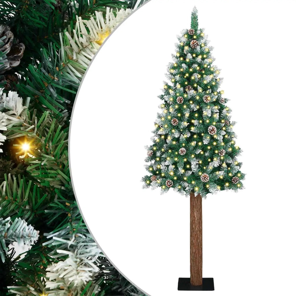 Albero di Natale snodato con 300 LED con supporto Verde 180 cm 3394895
