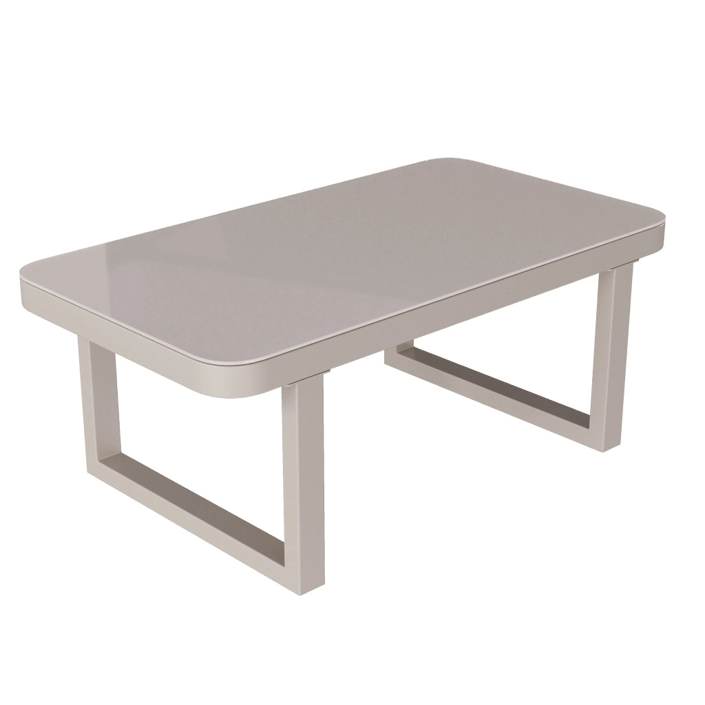 Set Divano Angolare da Giardino con Tavolino ¨C MINIMAL ¨C Polyrattan Beige, 6 Posti