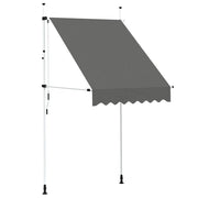 Tenda da Sole | Tenda parasole Retrattile Manuale 150 cm Antracite