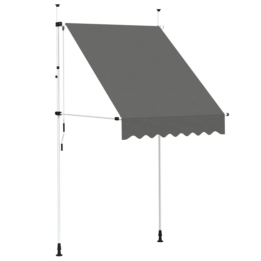 Tenda da Sole | Tenda parasole Retrattile Manuale 150 cm Antracite